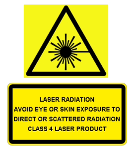 Laser Warning Sticker